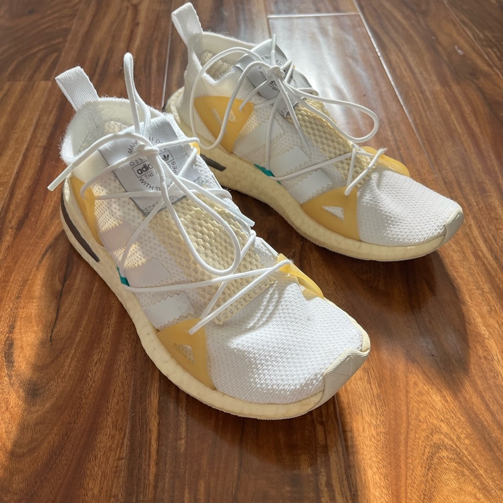 Adidas White and Cream Sneakers
